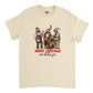 natural t-shirt with a merry christmas and all that jazz print