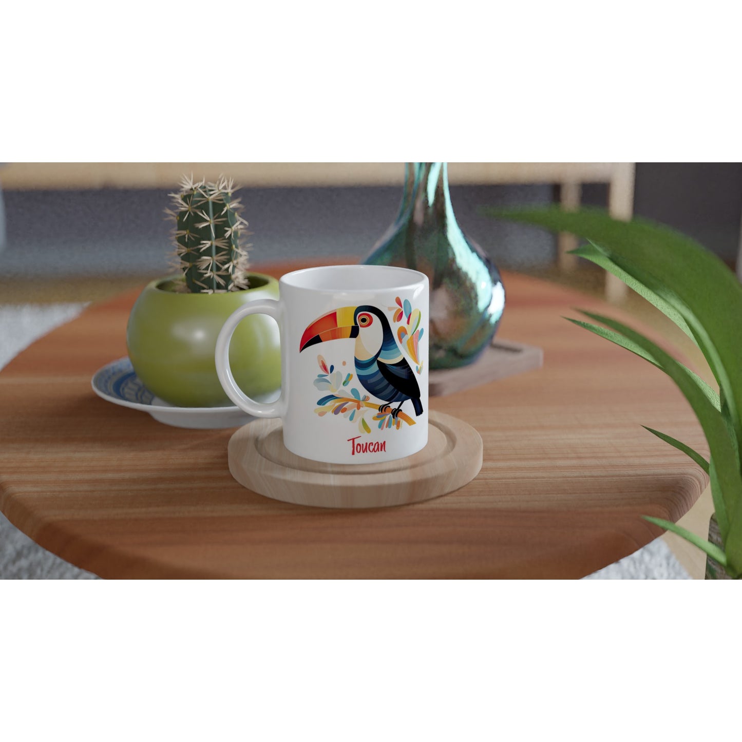 11oz Toucan print coffee mug