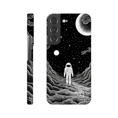 Monochromatic Spaceman Slim Phone Case | Space Art Protection