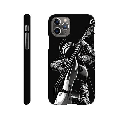 Galactic Groove: Slim Phone Case with Double Bass Spaceman Jazz