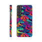 DinoVibe: Slim Phone Case with Colorful T-Rex Pattern - Unleash Playful Protection!