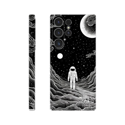 Monochromatic Spaceman Slim Phone Case | Space Art Protection