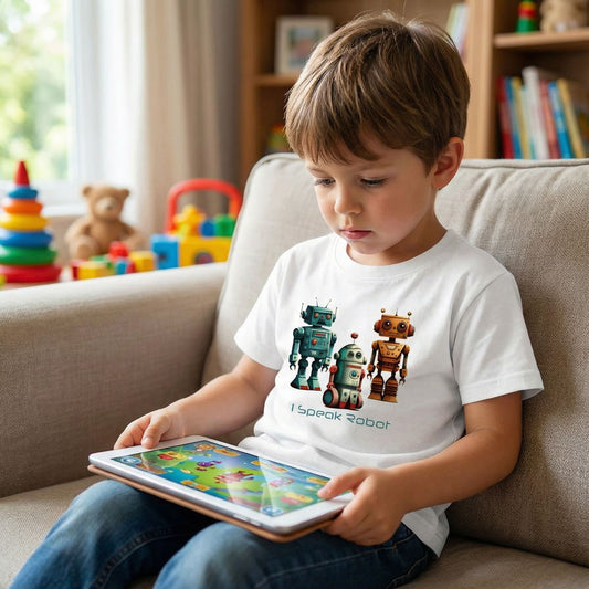 I Speak Robot: Fun and Playful Classic Kids T-shirt for Tech-Savvy Children
