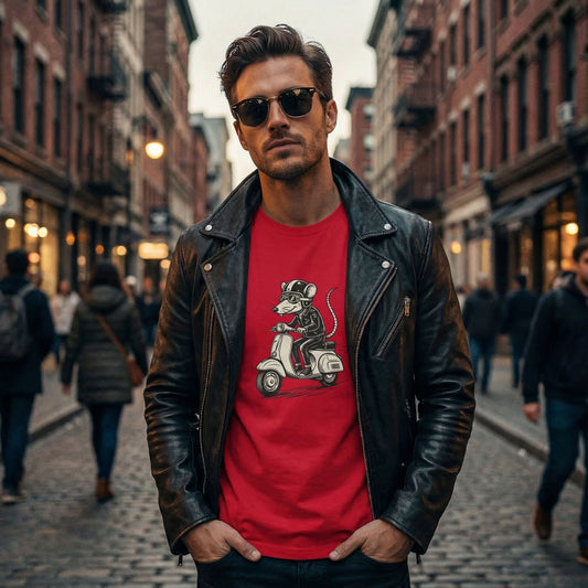 Cool Rat Scooter T-Shirt | Heavyweight Unisex Tee