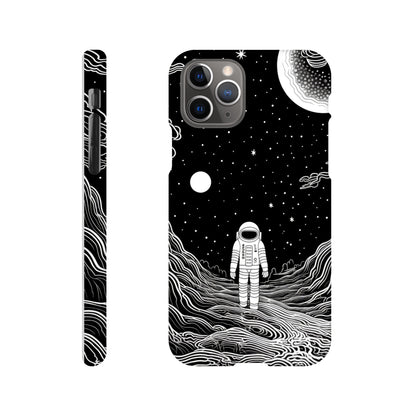 Monochromatic Spaceman Slim Phone Case | Space Art Protection