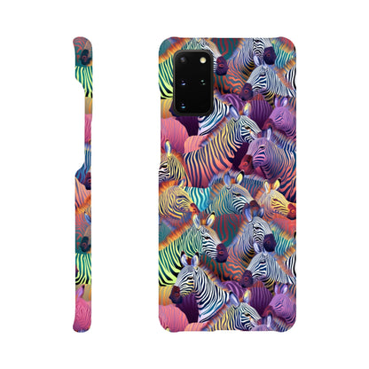 Unleash Your Wild Side with our Slim Phone Case: Colorful Zebra Pattern Edition