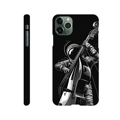 Galactic Groove: Slim Phone Case with Double Bass Spaceman Jazz