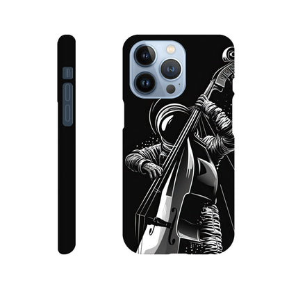 Galactic Groove: Slim Phone Case with Double Bass Spaceman Jazz