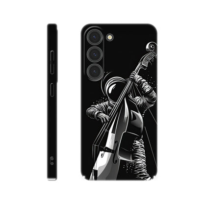 Galactic Groove: Slim Phone Case with Double Bass Spaceman Jazz