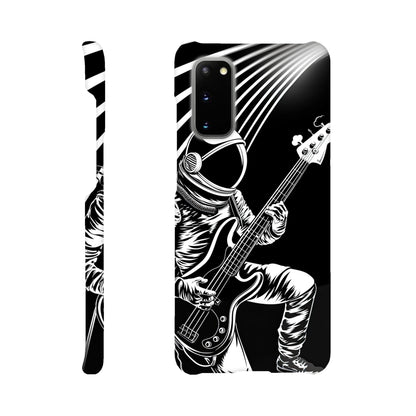 Galactic Groove: Slim Phone Case with Spaceman Bassist Design