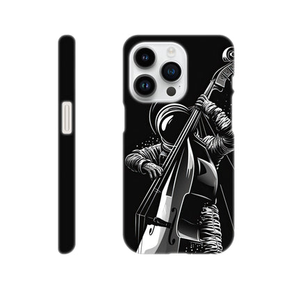 Galactic Groove: Slim Phone Case with Double Bass Spaceman Jazz