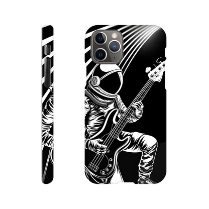 Galactic Groove: Slim Phone Case with Spaceman Bassist Design