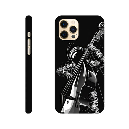 Galactic Groove: Slim Phone Case with Double Bass Spaceman Jazz