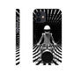 Galactic Grooves: Op-art Spaceman Drummer Slim Phone Case - Elevate Your Style to Cosmic Heights!