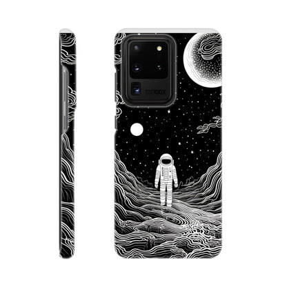 Monochromatic Spaceman Slim Phone Case | Space Art Protection
