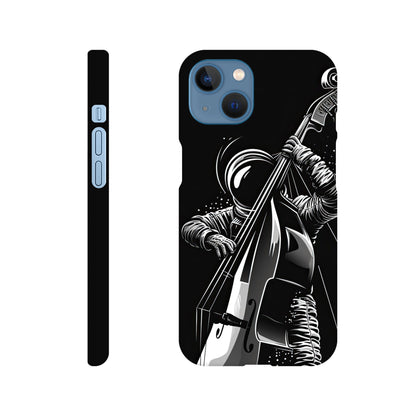 Galactic Groove: Slim Phone Case with Double Bass Spaceman Jazz