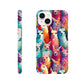 Vibrant Llama Delight: Slim Phone Case with Colorful Llama Pattern