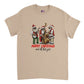 sand t-shirt with a merry christmas and all that jazz print