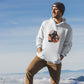 Skiing Bear Print Premium Unisex Pullover Hoodie