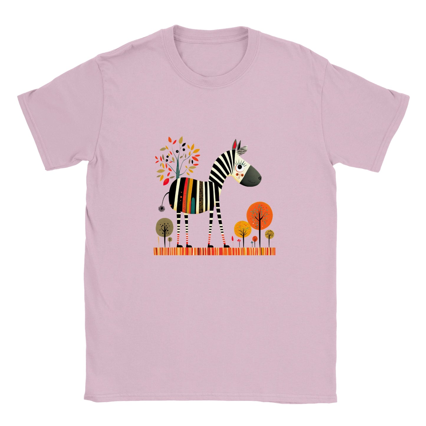 kids pink t-shirt with cute zebra print