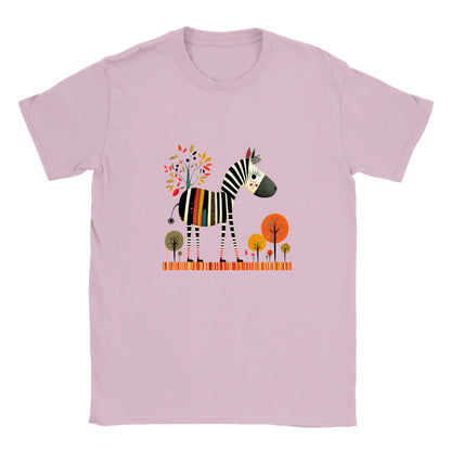 kids pink t-shirt with cute zebra print