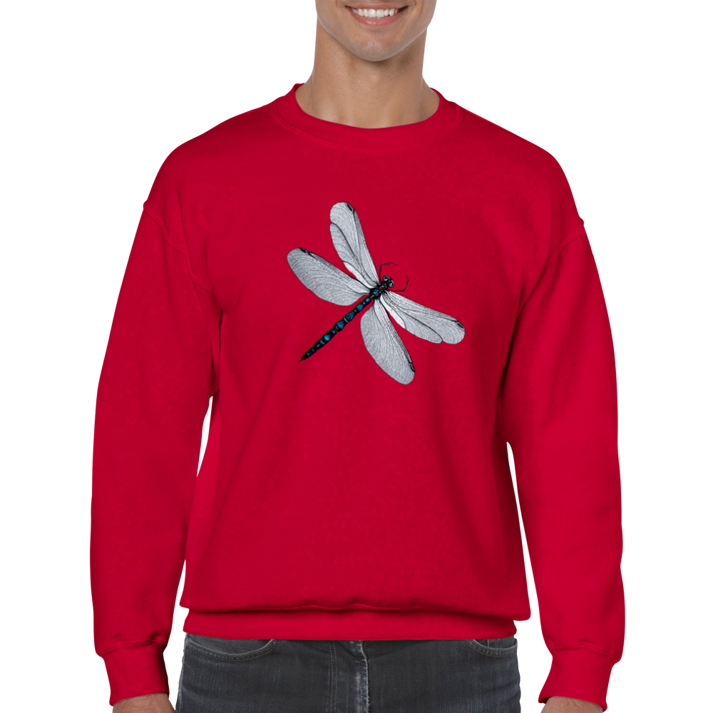 Dragonfly Print Classic Unisex Crewneck Sweatshirt