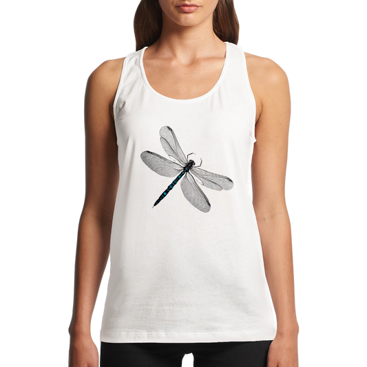 Dragonfly Print Performance Womens Tank Top