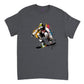 Grey t-shirt with a snowboarder print