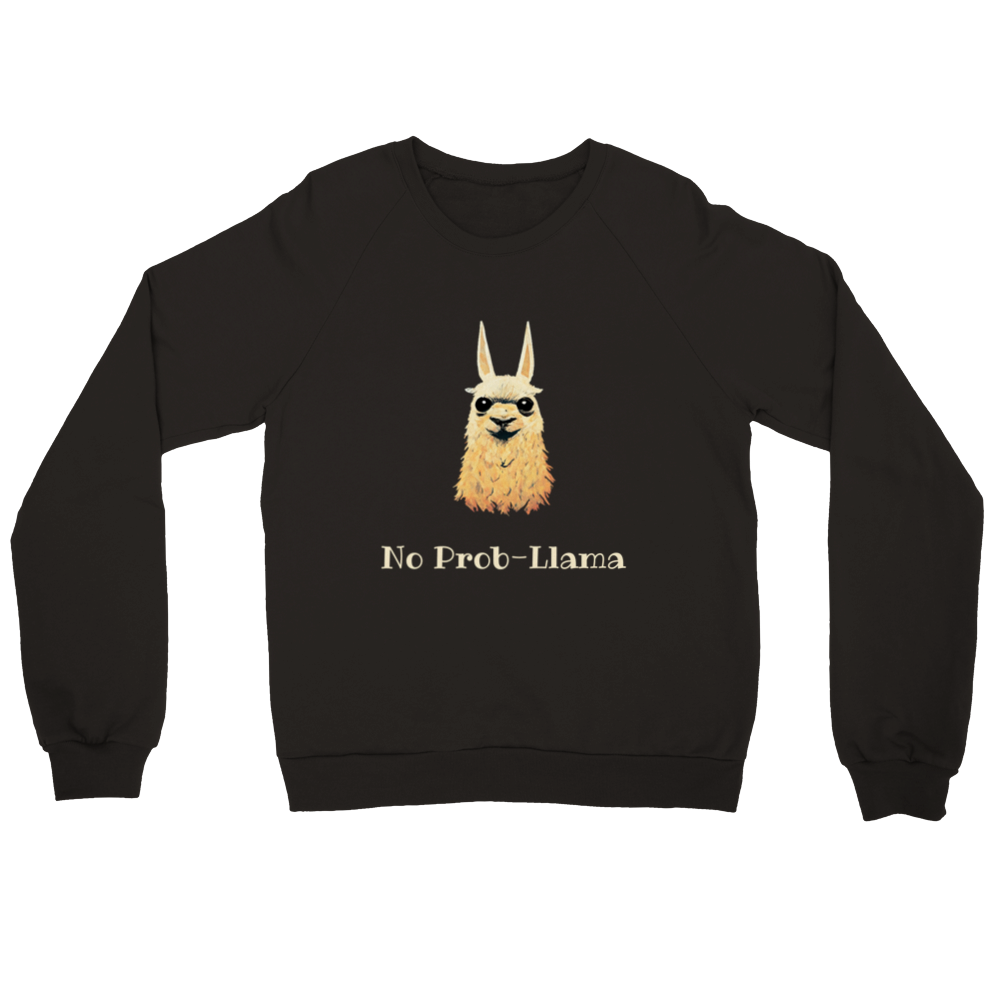 No Prob-Llama Premium Unisex Crewneck Sweatshirt
