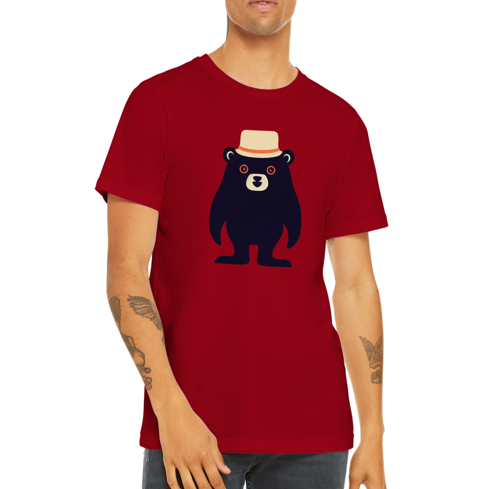 Red t-shirt with cute bear print