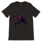 black t-shirt with an octopus print