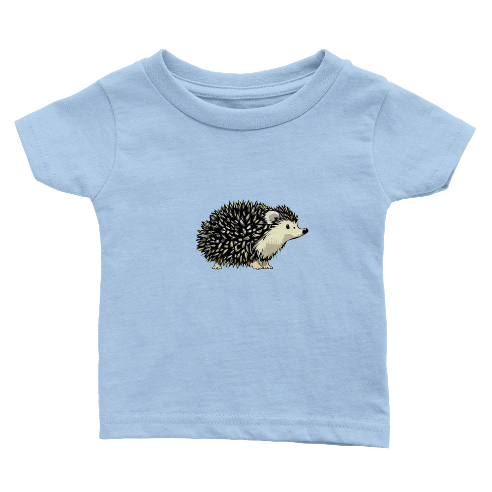 Cute Hedgehog Print Classic Baby Crewneck T-shirt