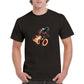 Space Robot on Fire Downhill Mountain biking Heavyweight Unisex Crewneck T-shirt