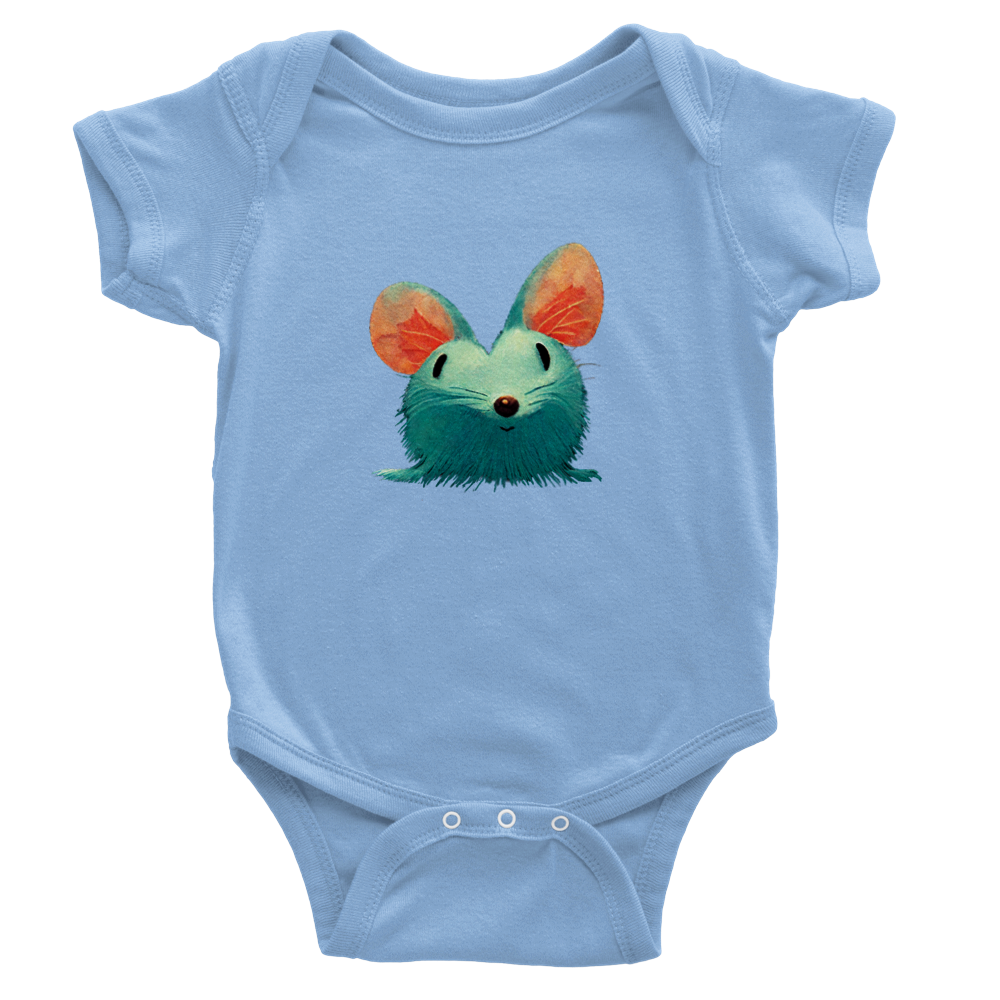 Cute Mouse Classic Baby Short Sleeve Onesies