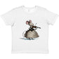 Mouse in Ball Gown Playing the Violin Premium Kids Crewneck T-shirt