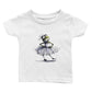 White t-shirt with a ballerina fron in a tutu print
