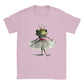 kids pink t-shirt with a princess frog ballerina print