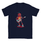 Robot playing the guitar kids t-shirt print