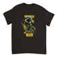 black t-shirt with a downhill mountain biker print and the caption Downhill Rush