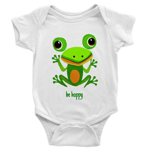 Be Hoppy Classic Baby Short Sleeve Onesies