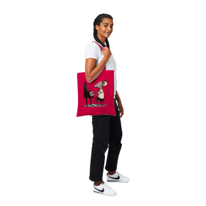 Rat Playing the Piano Classic Tote Bag