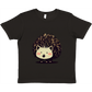 Kids black t-shirt with cute hedgehog print