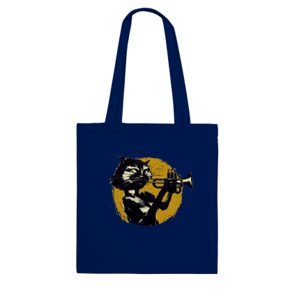 Cat Playing Trumpet Classic Tote Bag