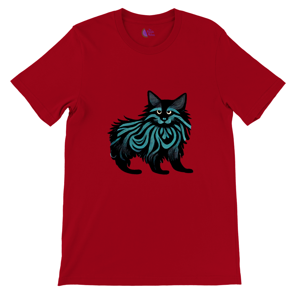 Purrfectly Wild: Unleash Your Inner Cat Lover with Our Maine Coon Print Premium Unisex T-Shirt!