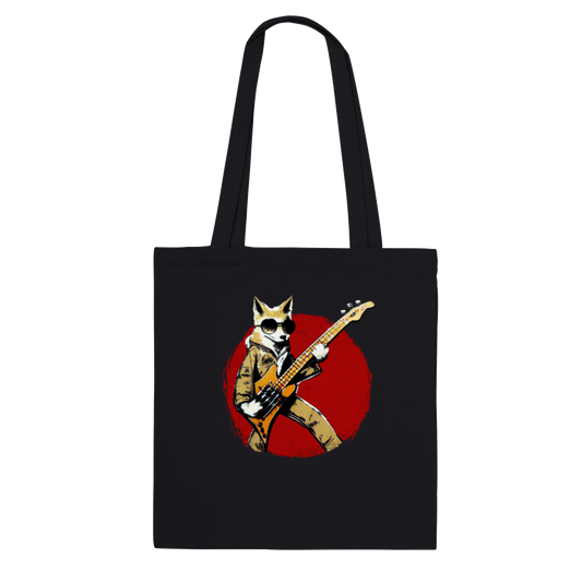 Fox Playing the Bass Guitar Classic Tote Bag