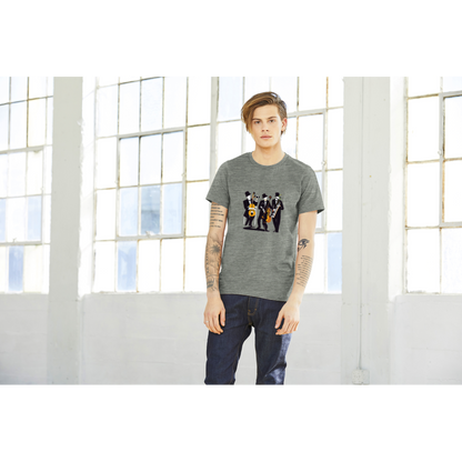 Jazz Up Your Style with the Pop Art Jazz Trio Premium Unisex Crewneck T-shirt!