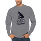 Fox Riding a Bike Premium Unisex Crewneck Sweatshirt