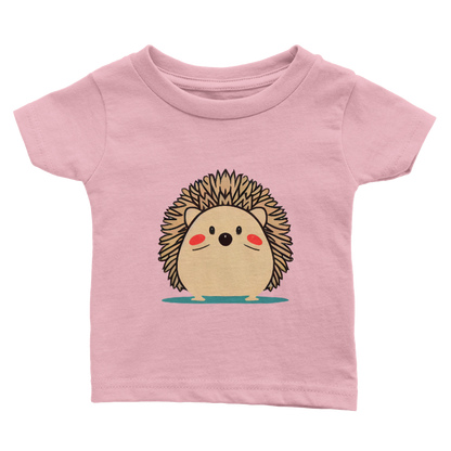 Cute Hedgehog Print Classic Baby Crewneck T-shirt