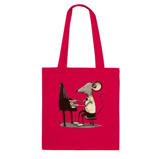 Rat Playing the Piano Classic Tote Bag