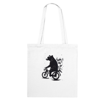 Bear Riding a Bike Classic Tote Bag